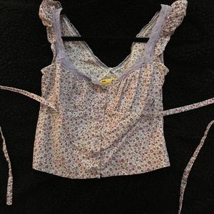 Unif floral cami top